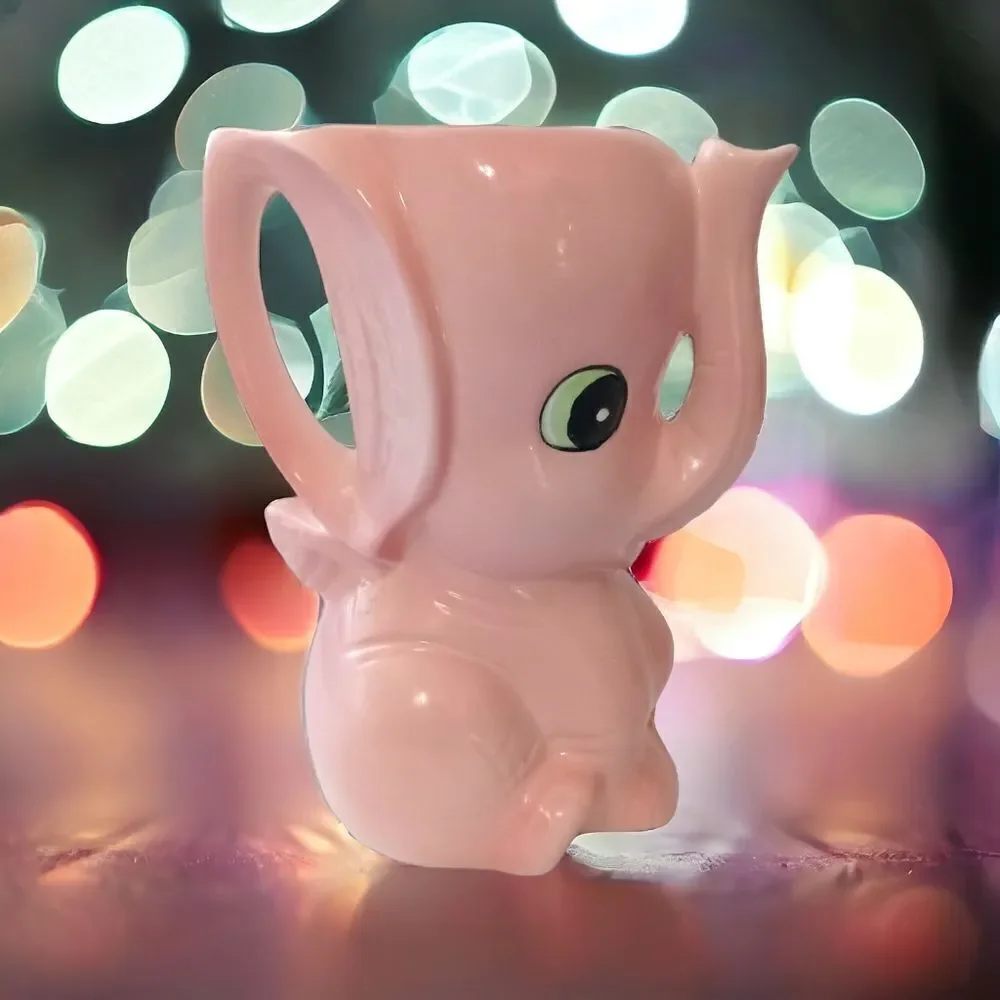 Pink Elephant Planter Pitcher Vase LEGO Japan Porcelain Kitschy Anthropomorphic. - Picture 15 of 16